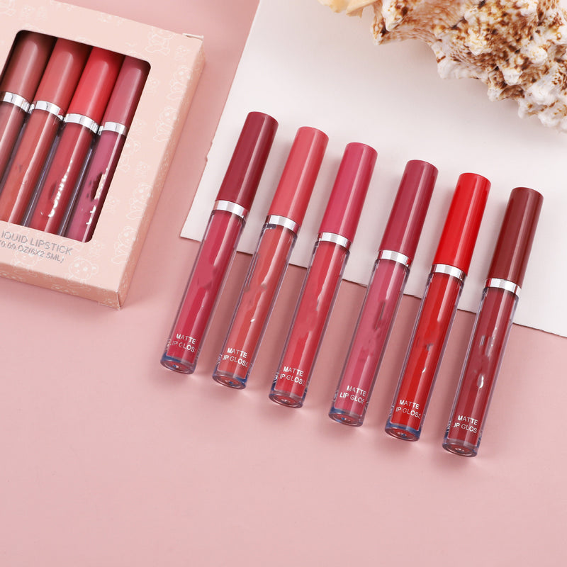 Lip Lacquer 6 PCs Matte No Stain