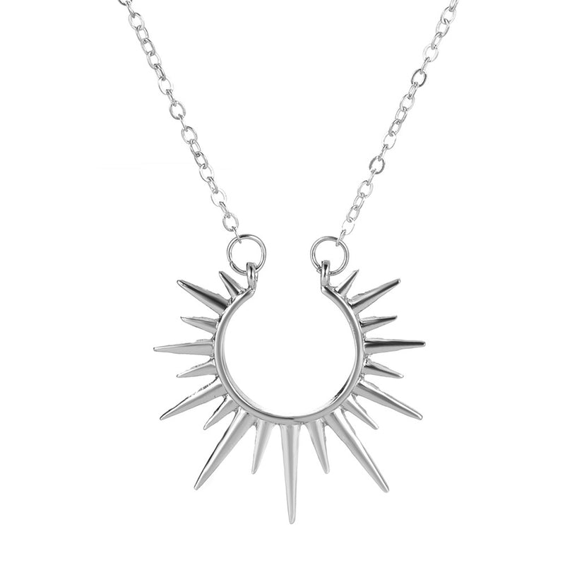 Sunflower Necklace Retro Clavicle