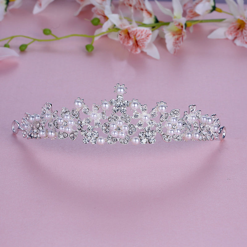 Bridal Alloy With Diamonds High Bright Pearl Hair Accessories