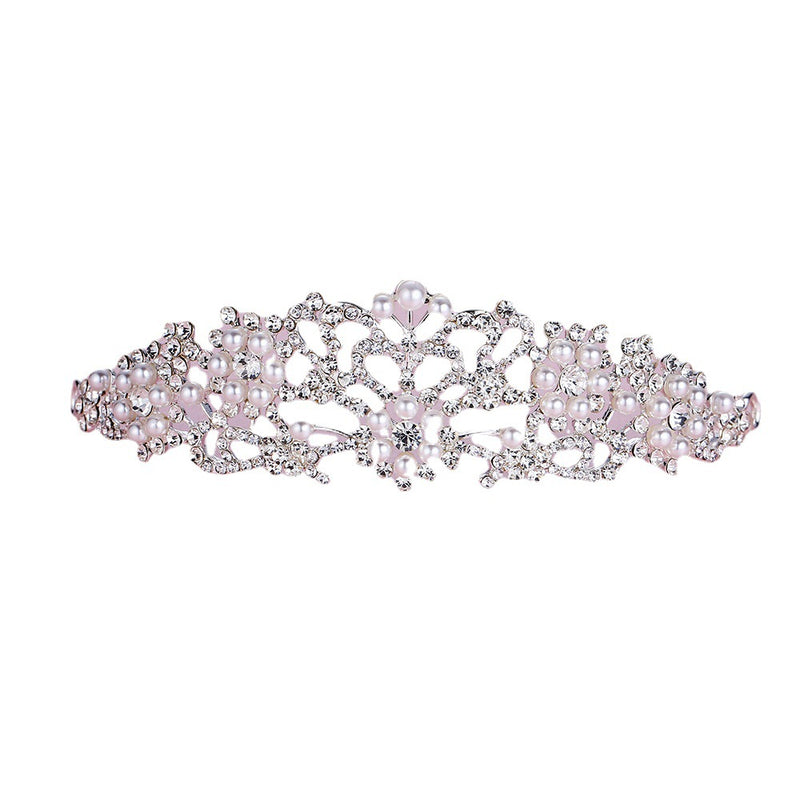 Bridal Alloy With Diamonds High Bright Pearl Hair Accessories